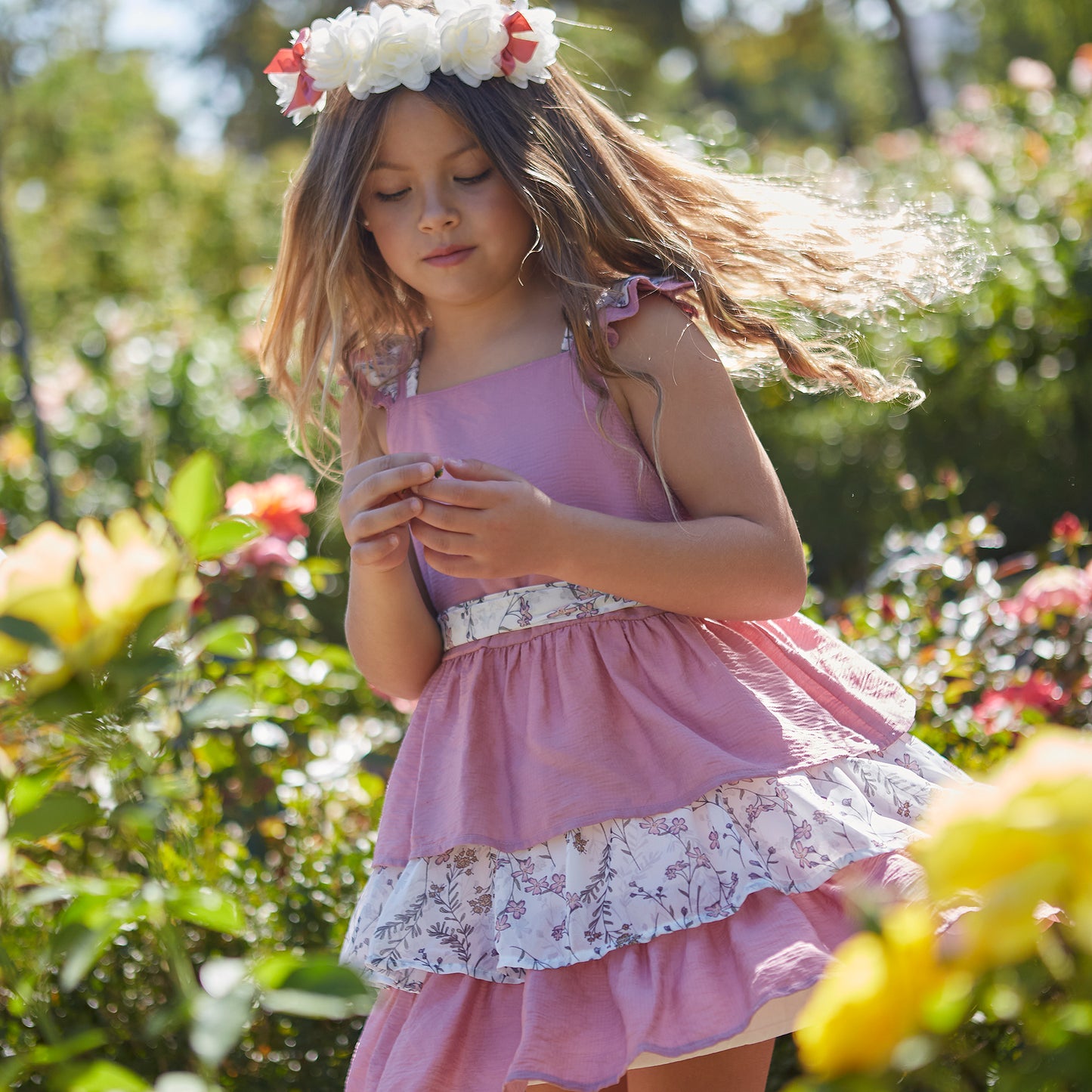 vestido newness, olanes rosa ocre