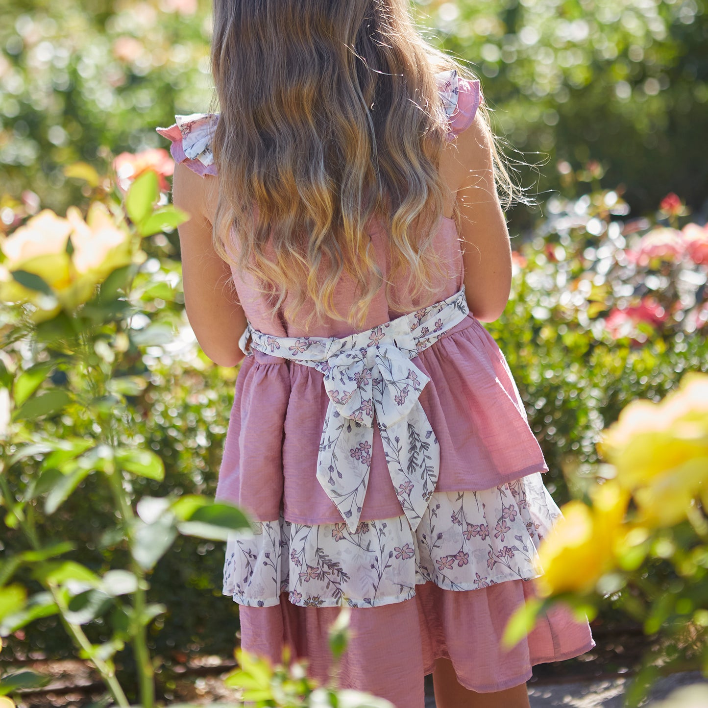 vestido newness, olanes rosa ocre