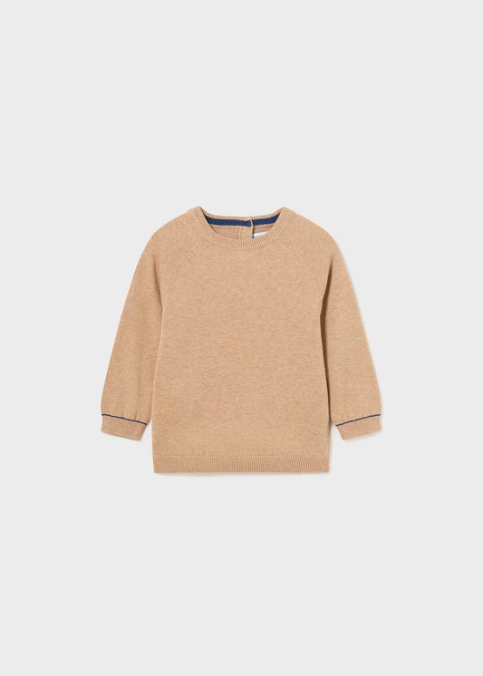 jersey vigore beige cuello redondo