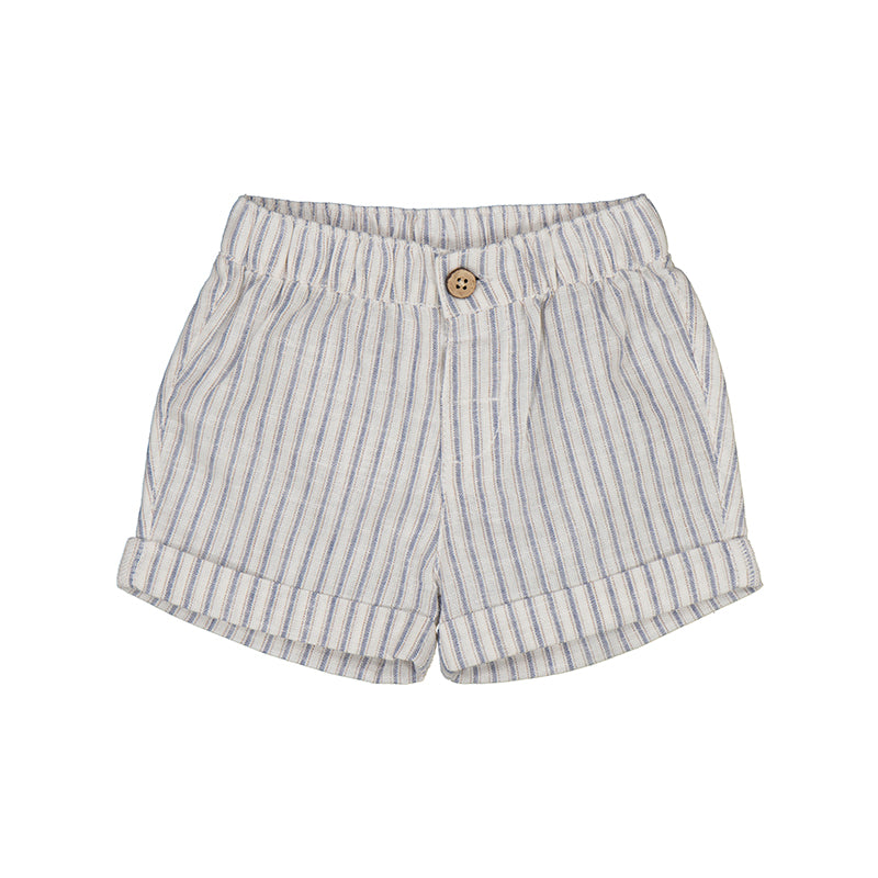 Conjunto camiseta polo y short a rayas