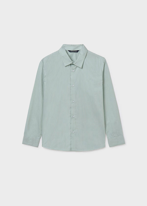 Camisa básica lineas verde