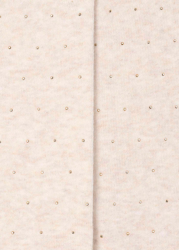 Leotardo tachuelas color crudo