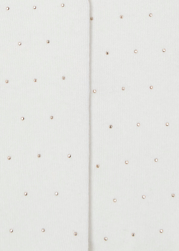 Leotardo tachuelas color ivory