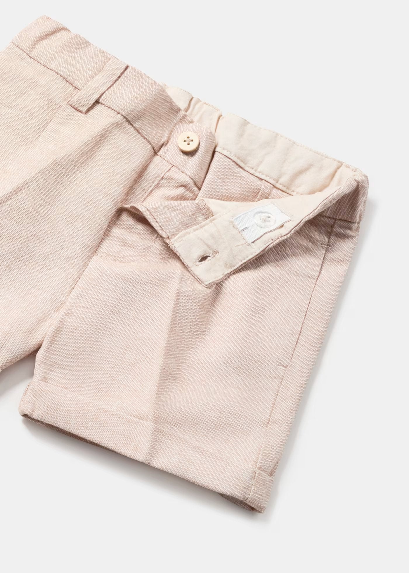 set bebe, bermuda vestir coco y camiseta ocre