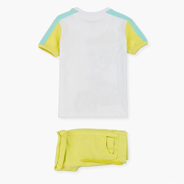 set ride waves, short algodon jareta