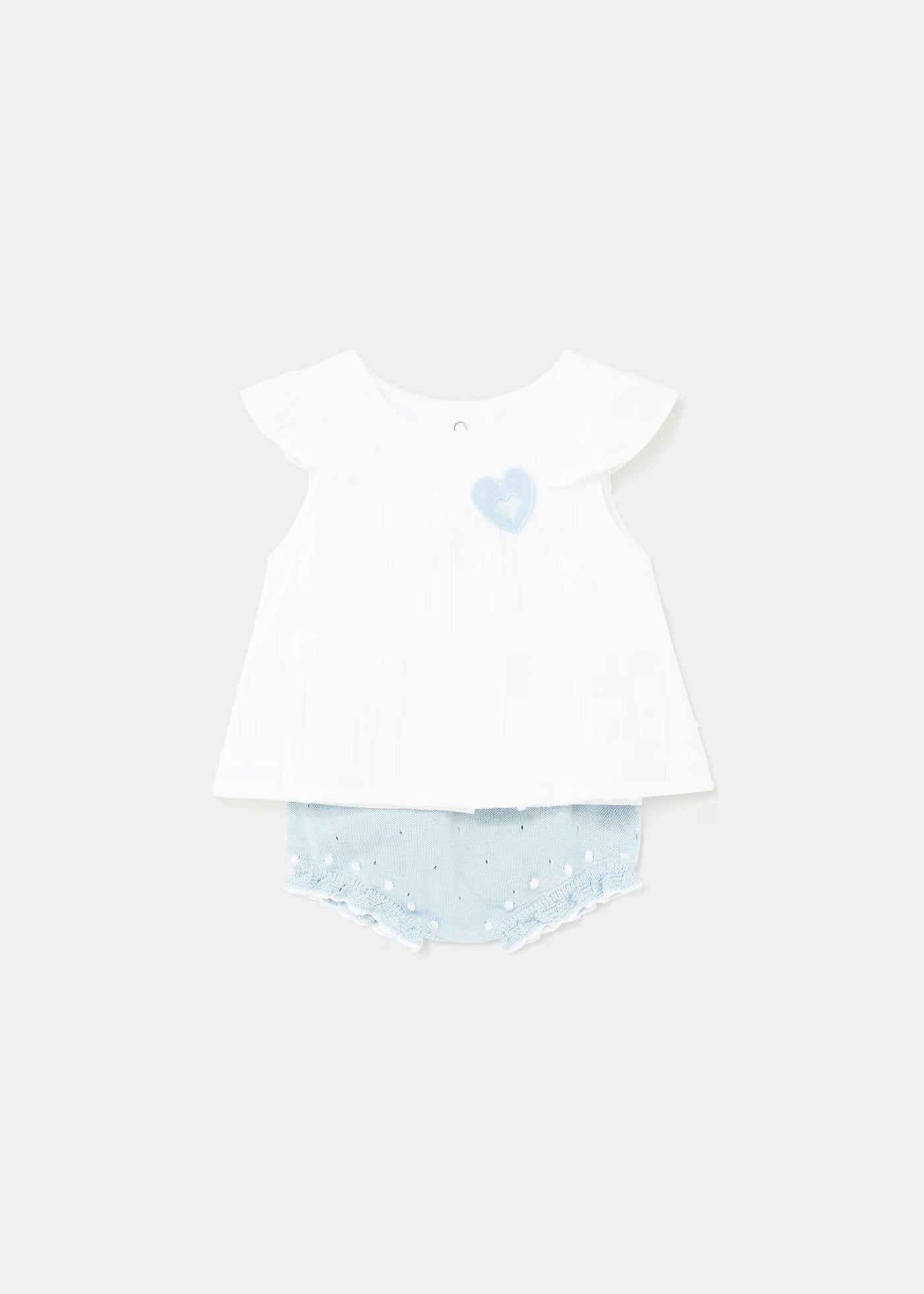 conjunto vestido azul cristal con cubre calzón
