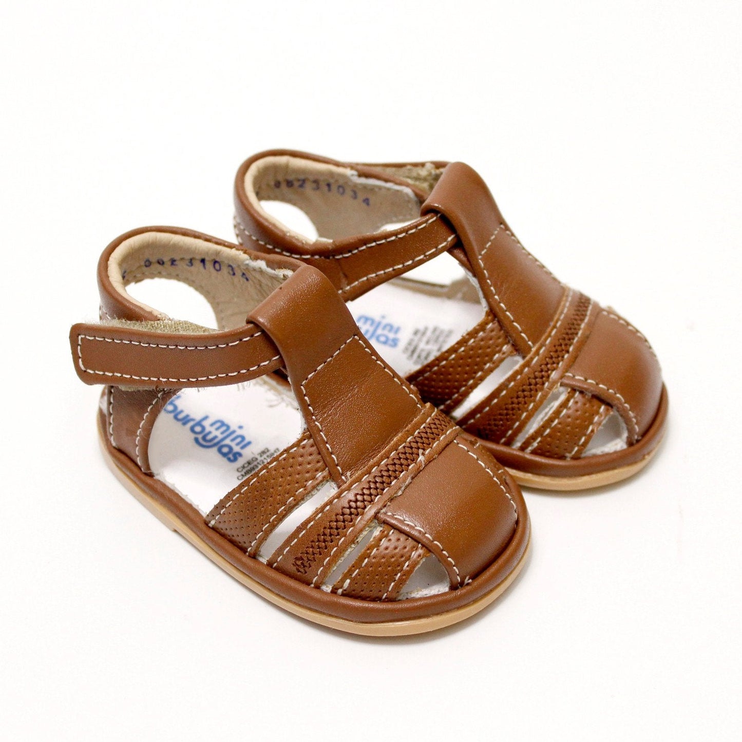 huarache color café para bebe