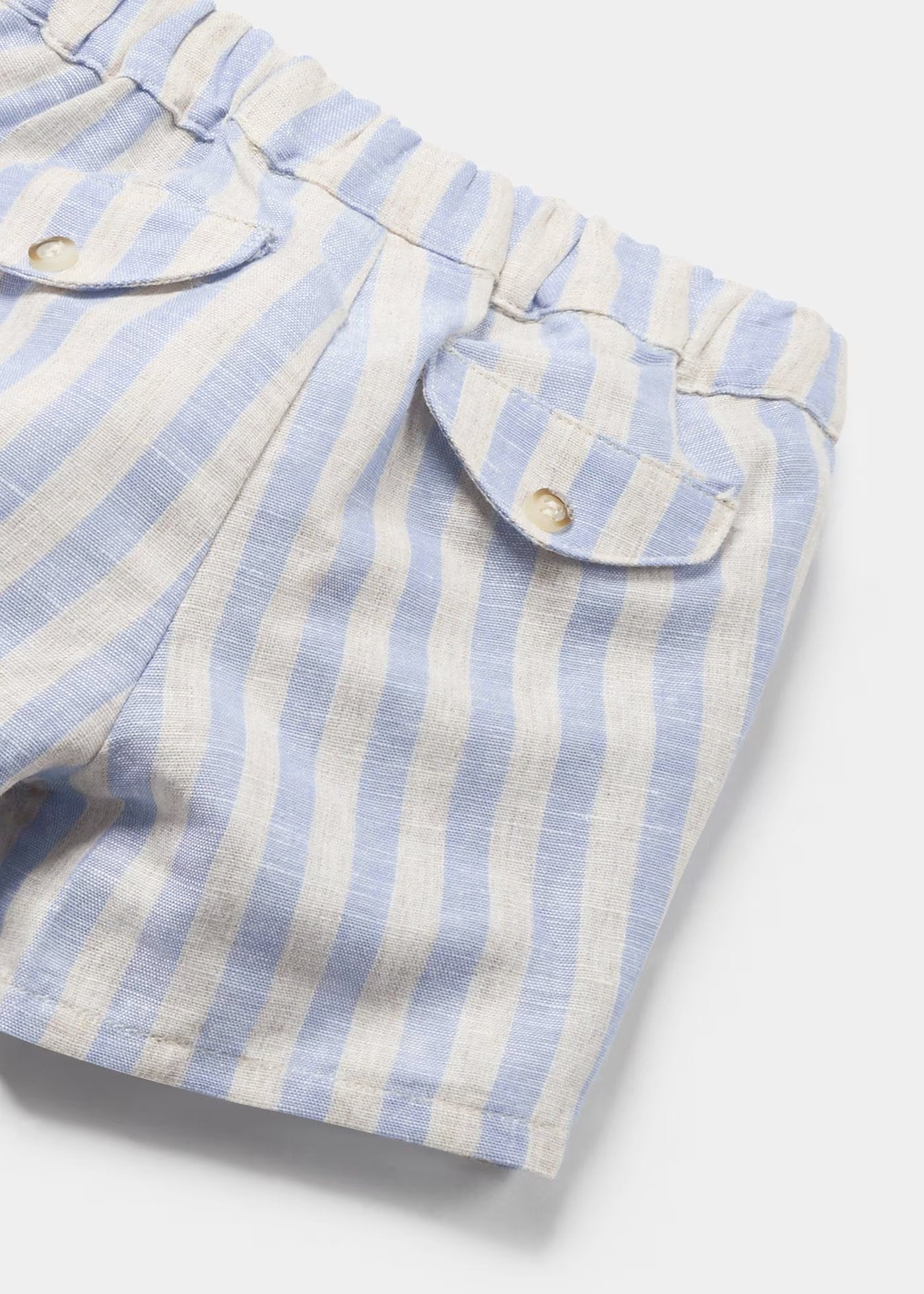 conjunto camisa cuello mao short lino