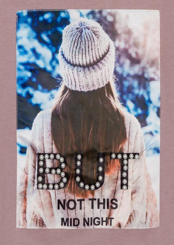 camiseta manga larga color rosa