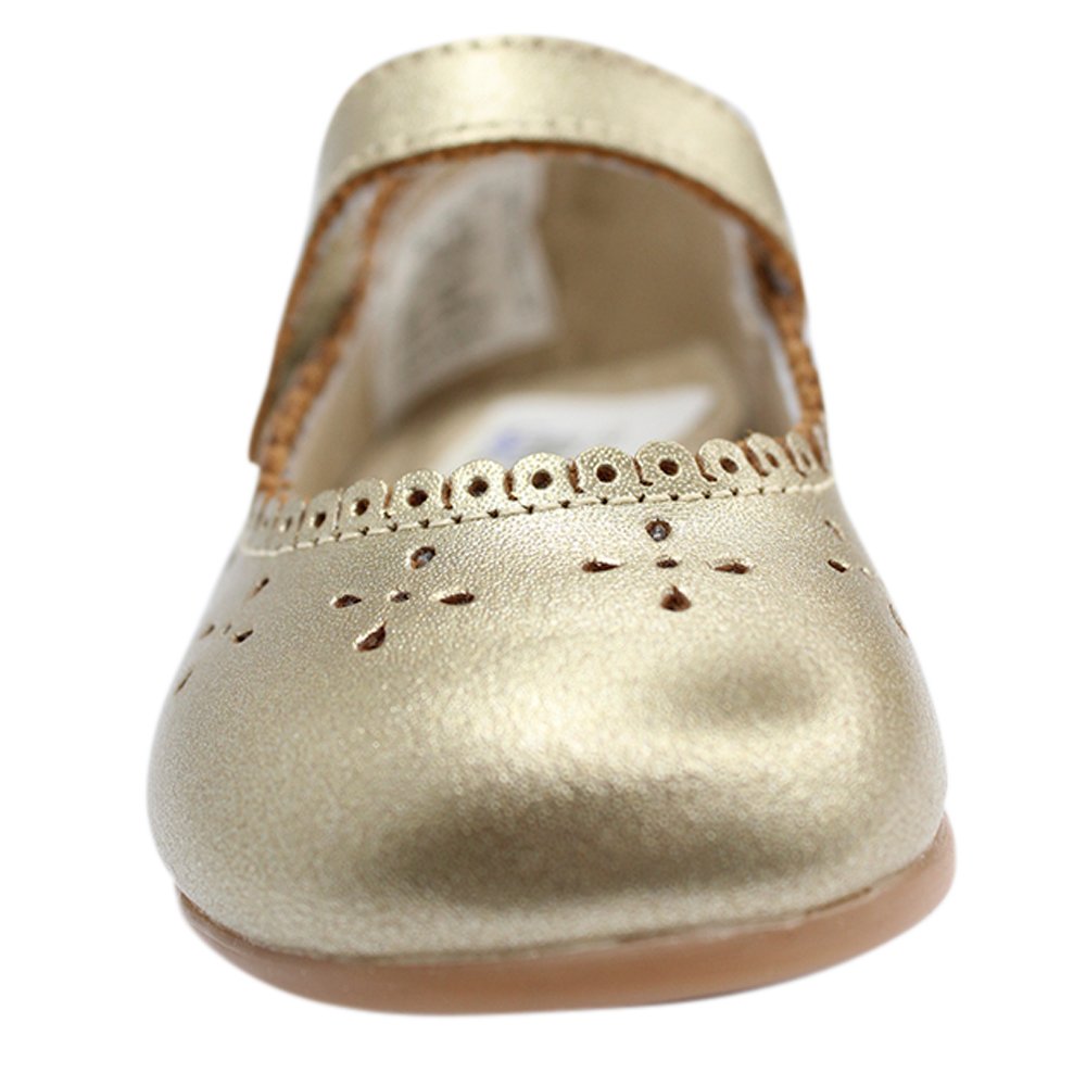 zapato oro ingles, 6 flores perforadas