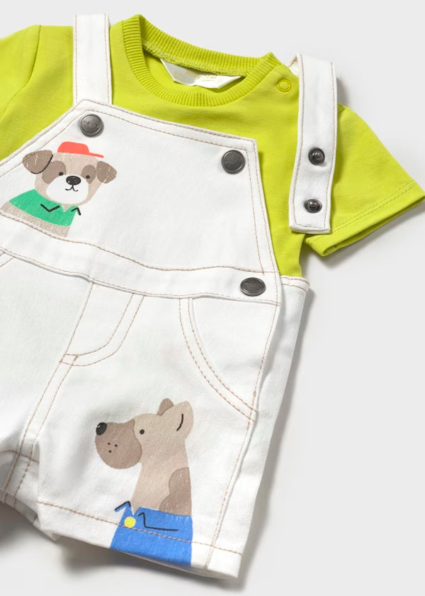 Conjunto overral y playera para bebe niño