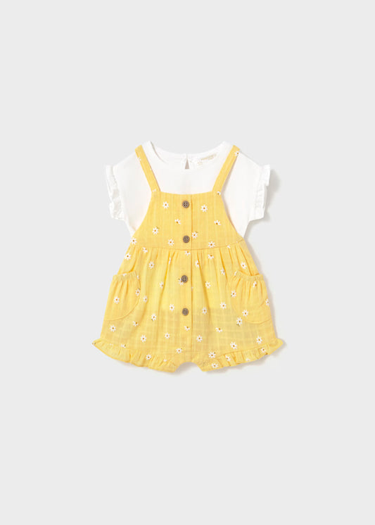 Conjunto overall, amarillo, bebe