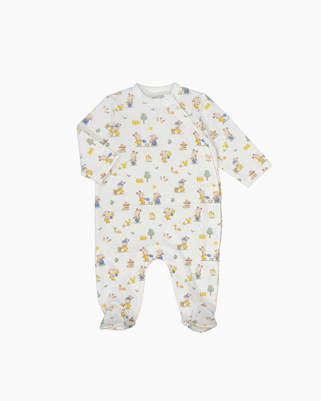 Pelele color blanco prints conejo