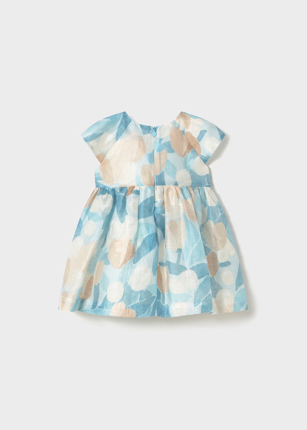 Vestido estampado flores, cielo. bebé