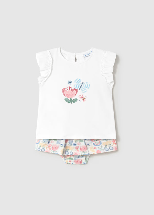Conjunto falda y camiseta para bebé
