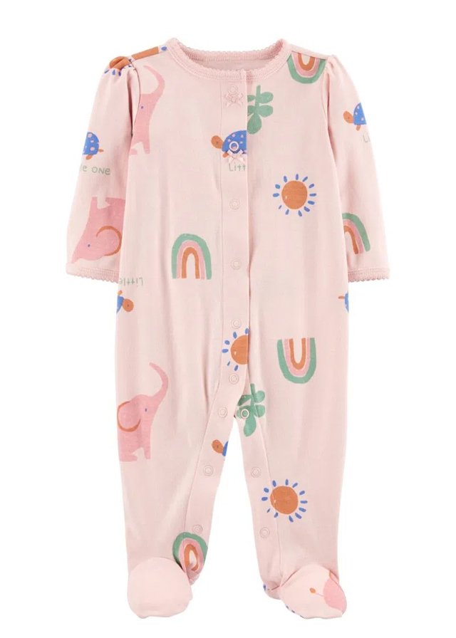 mameluco rosa pastel para niña