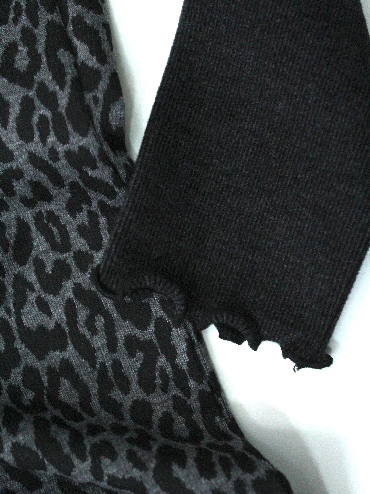 set jersey gris con pantalón algodón animal print