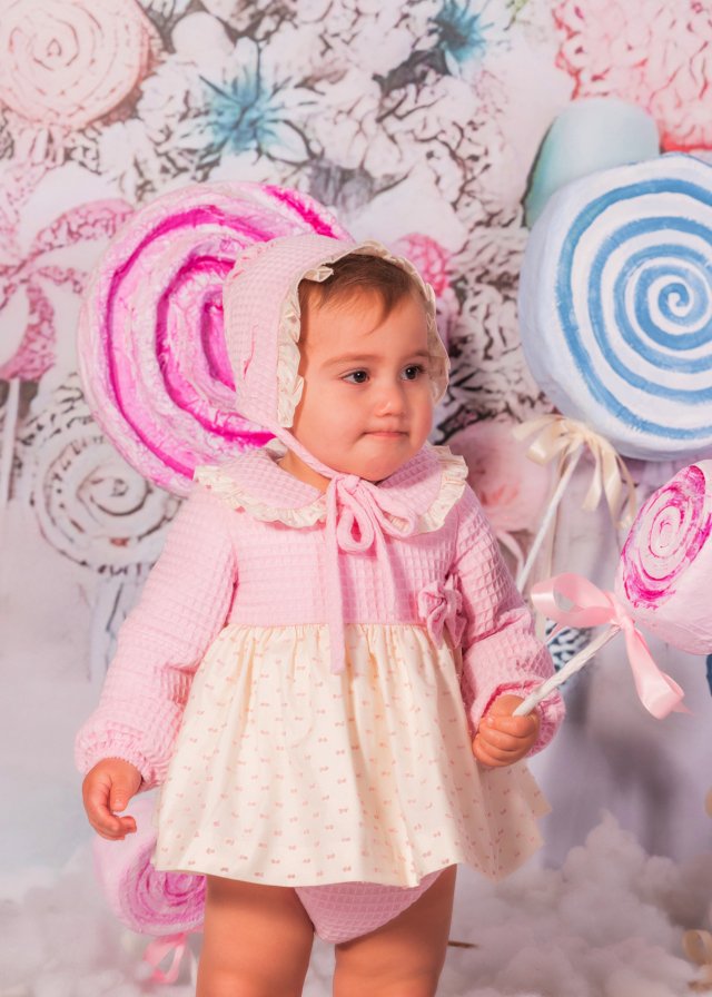 vestido rosa ivory corte español