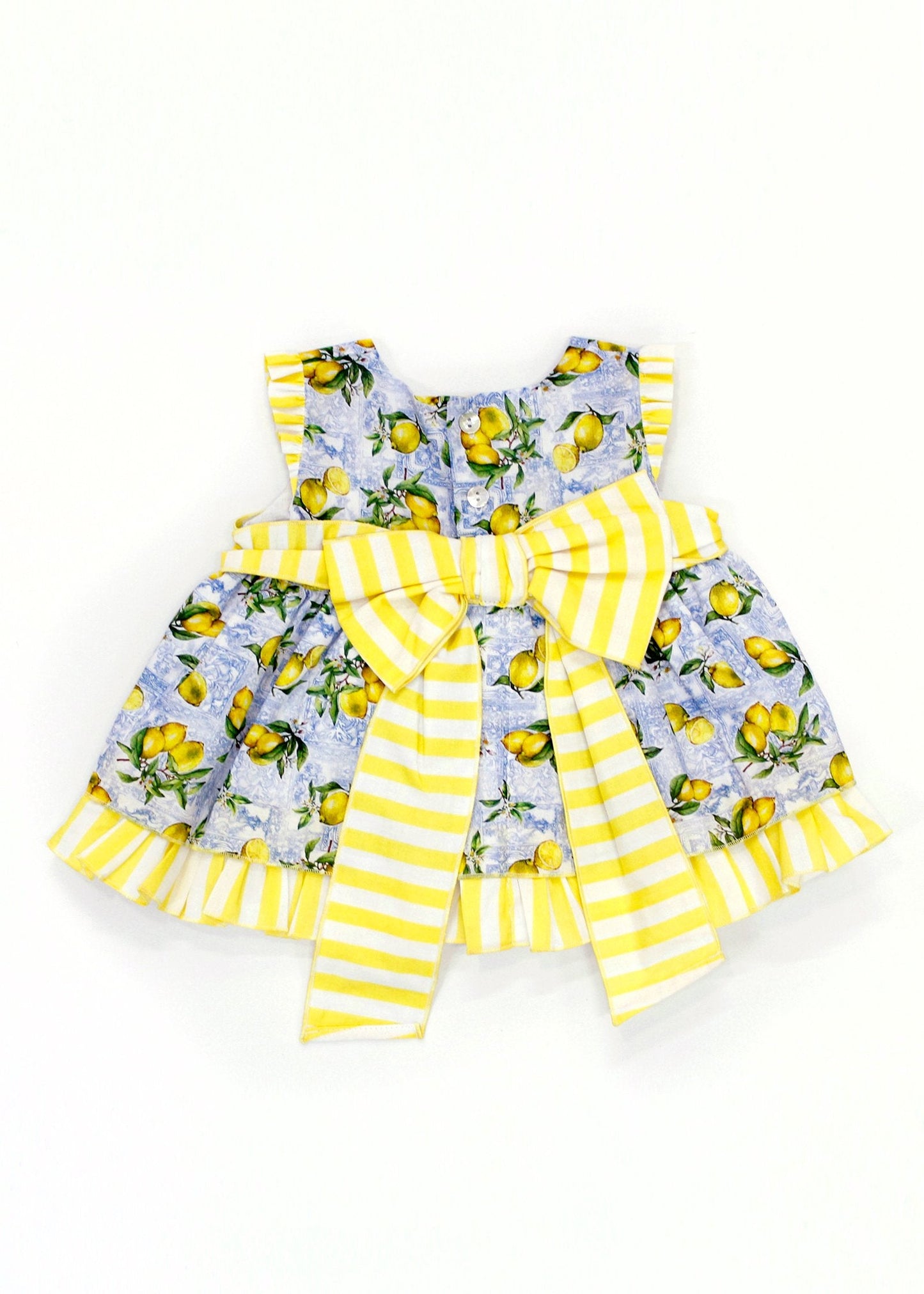 vestido babiné colección limón. NO INCLUYE GORRO