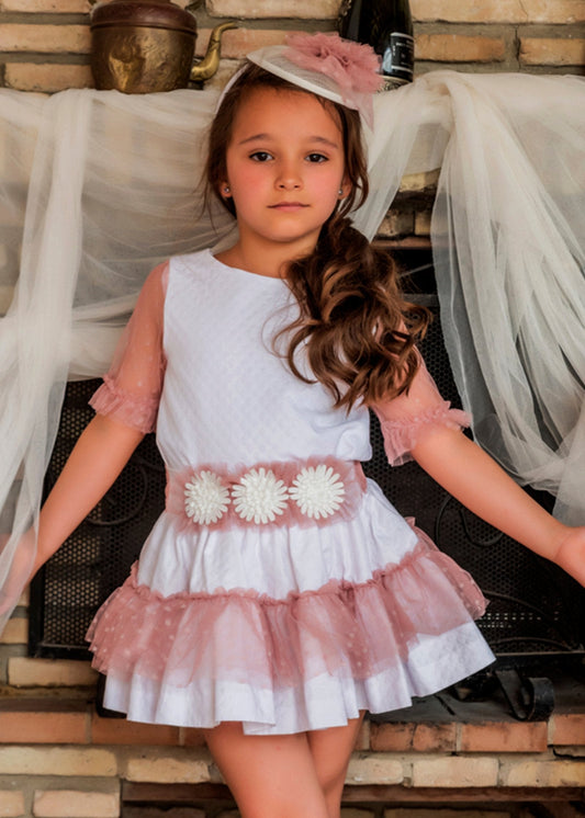 conjunto blusa y falda, colección babiné