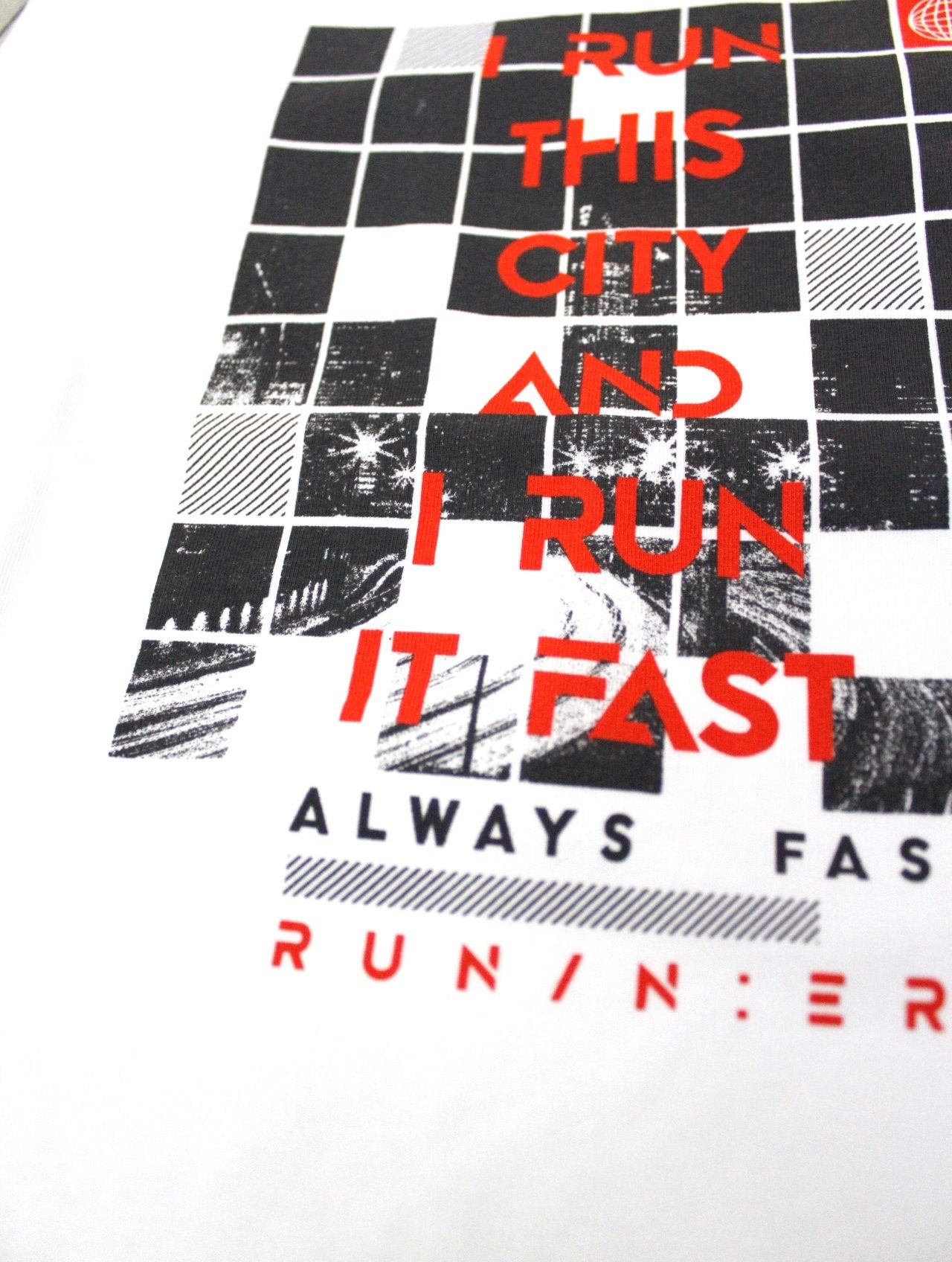 camiseta manga larga color blanco ï run this city¨