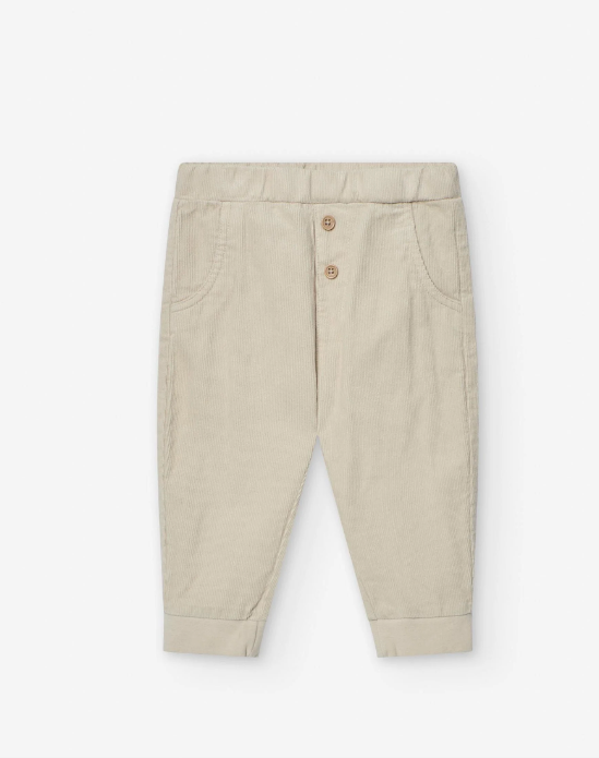 pantalón de pana color beige claro