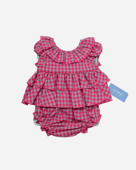 conjunto cuadros gris fiucsia