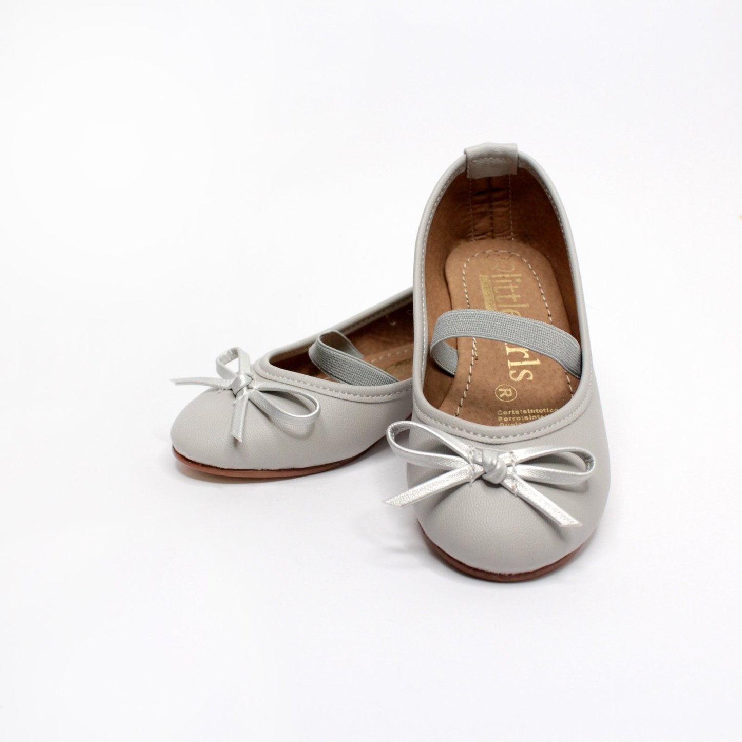 balerina gris con moño