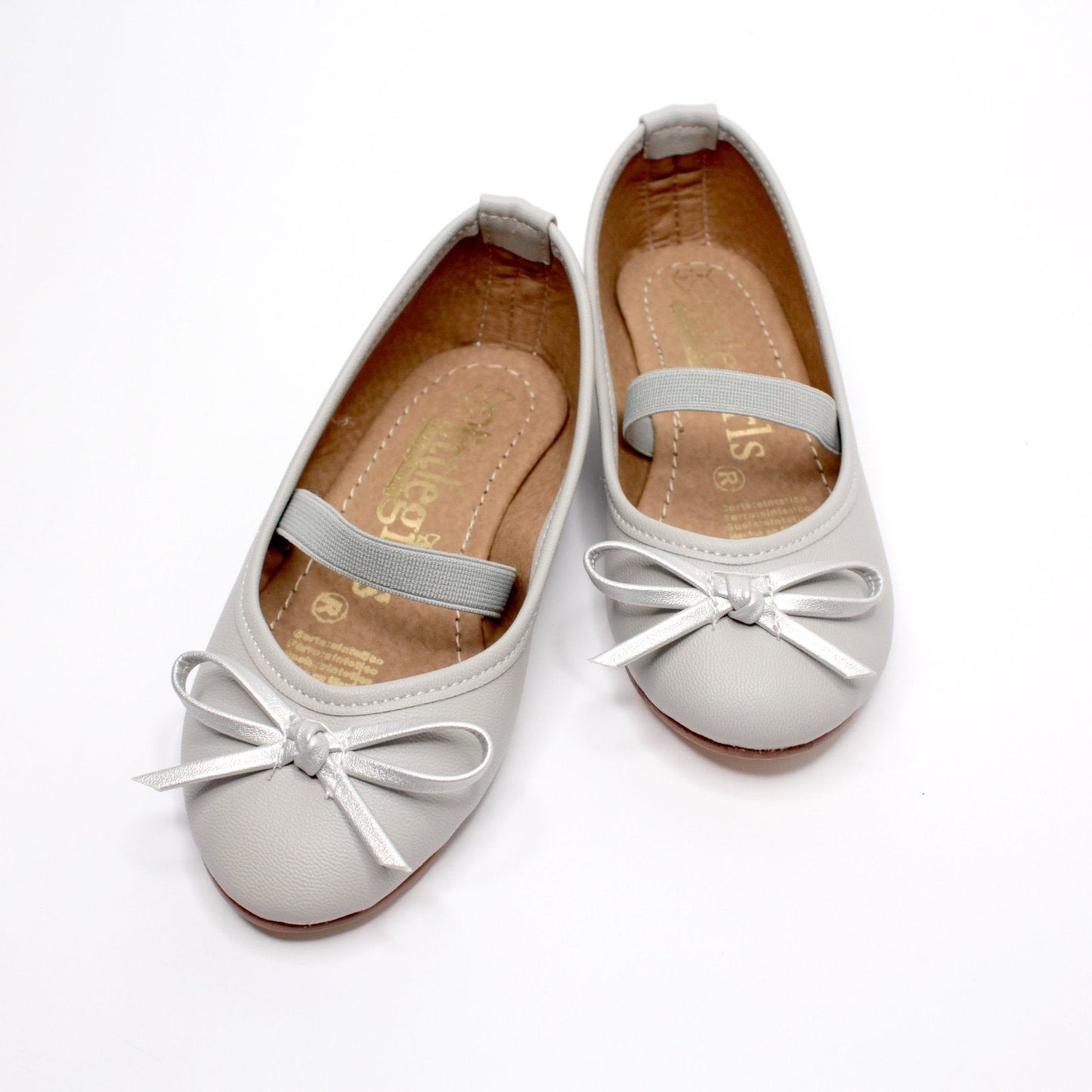 balerina gris con moño