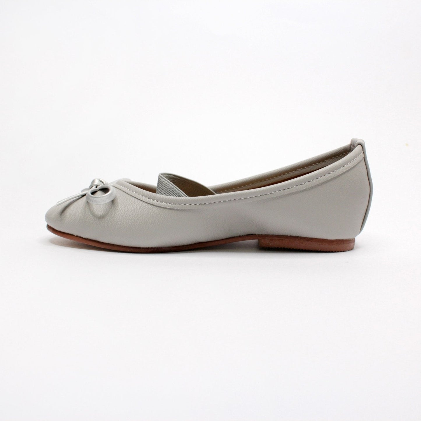 balerina gris con moño