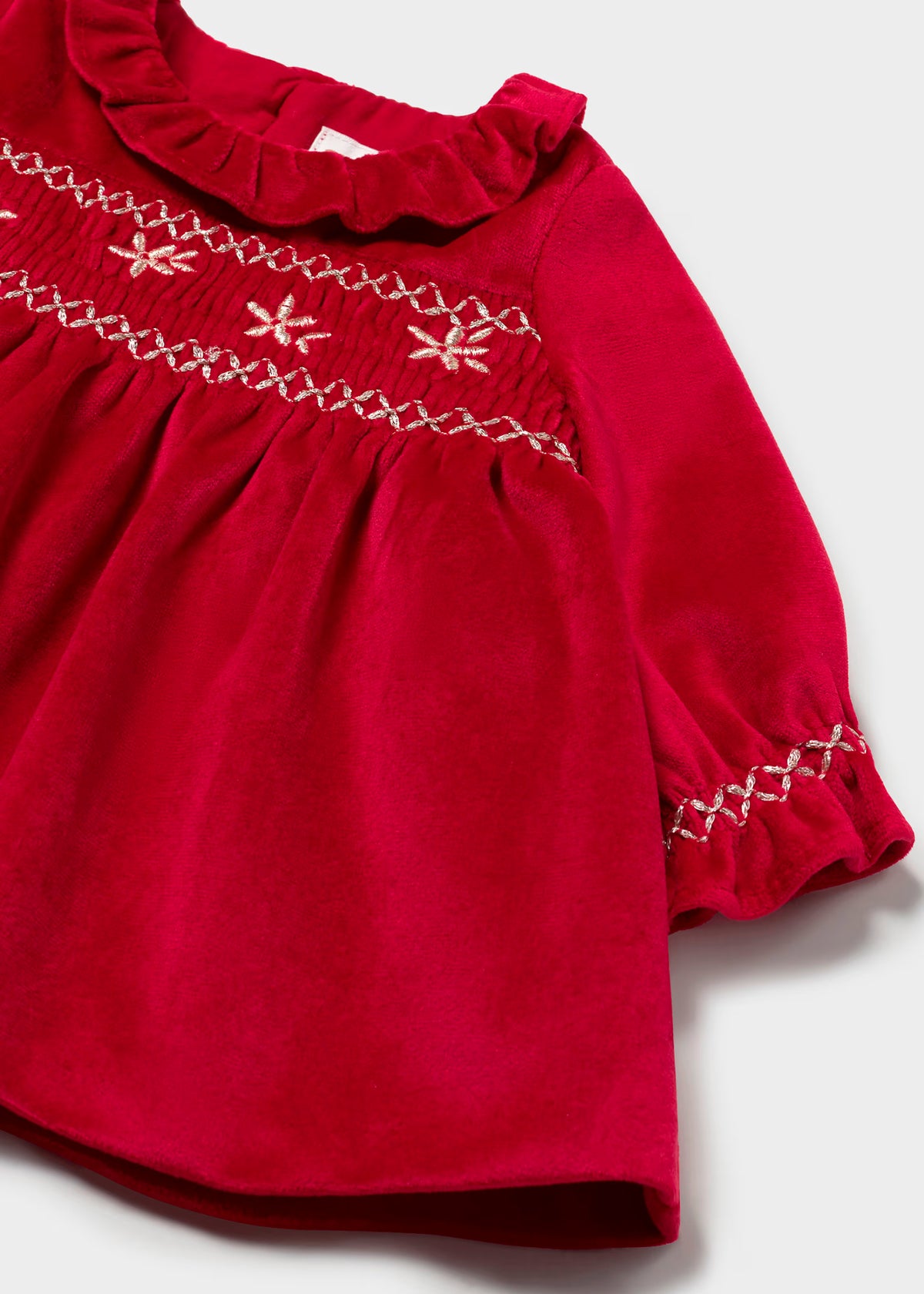 vestido terciopelo color rojo