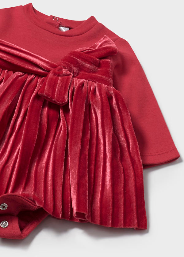 Pelele combinado rizo color guinda