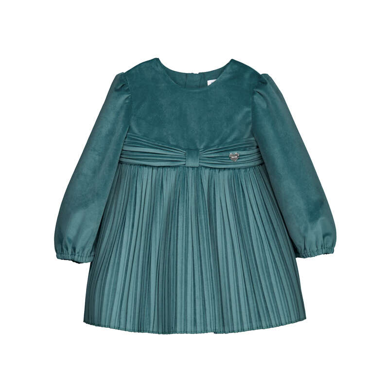 Vestido terciopelo plisado