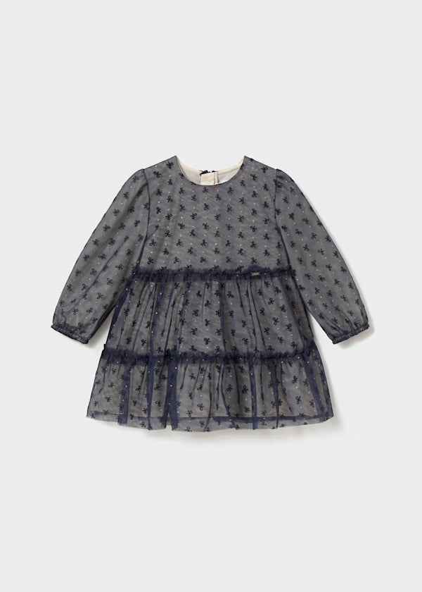 Vestido tul color Marino