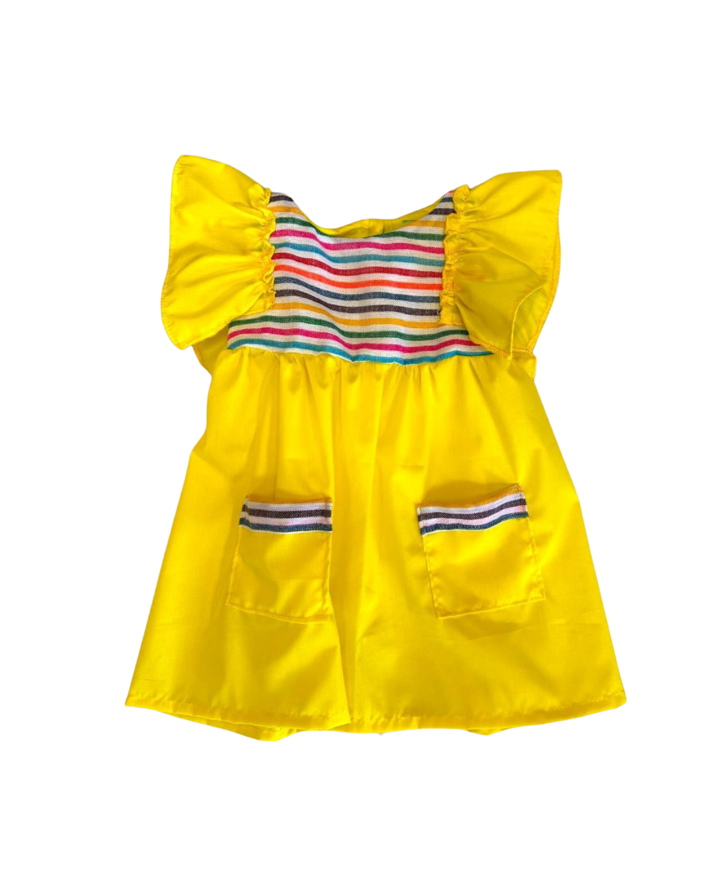 VESTIDO ELEMENTOS PATRIOS COLOR AMARILLO