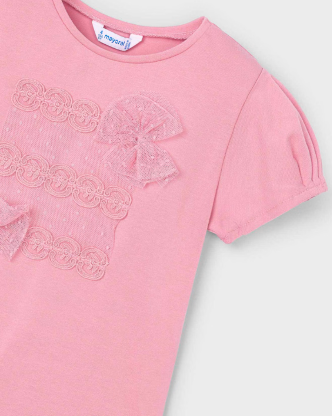 Conjunto falda rosa tul y camiseta