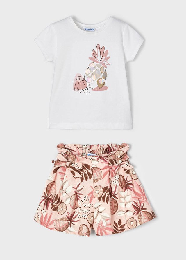 set de short y camiseta de piñas