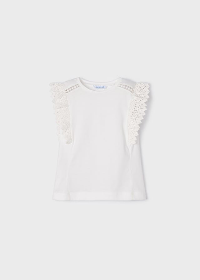 set camiseta manga olan short flores