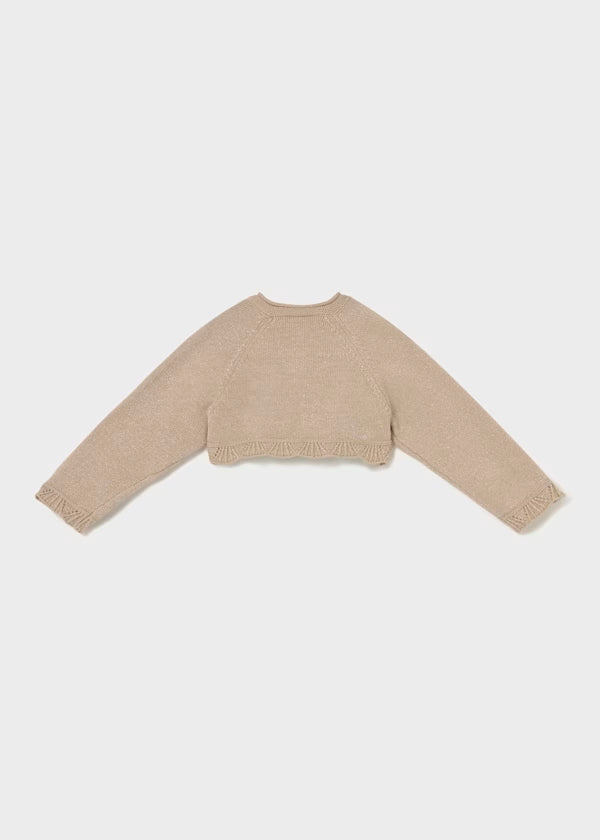 Rebeca tricot básica Tapioca