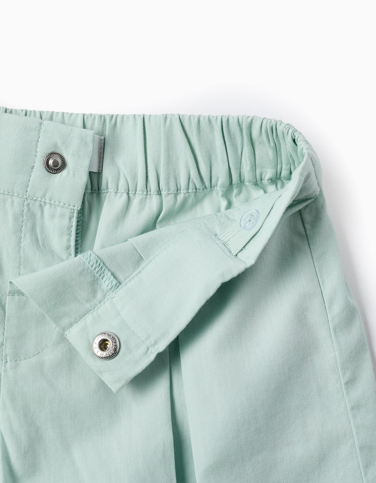 Conjunto blusa Ivory y short azul verde claro