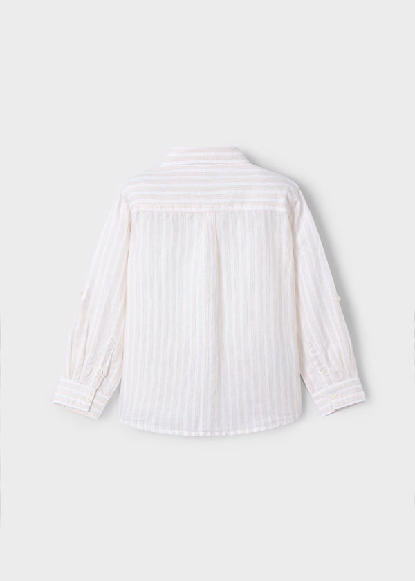 Camisa manga larga con lino