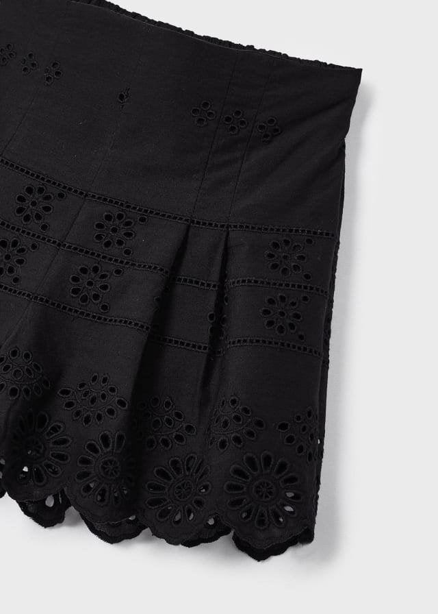 set blusa estampado con short perforaciones