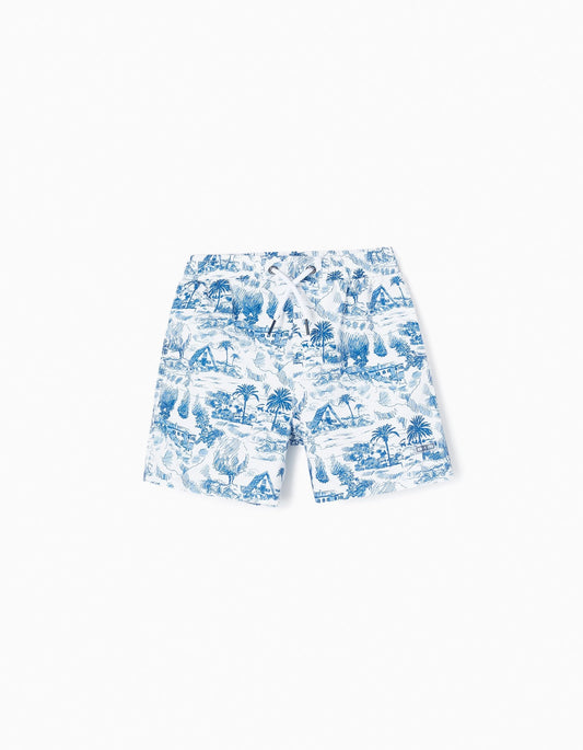 traje de baño print palmeras