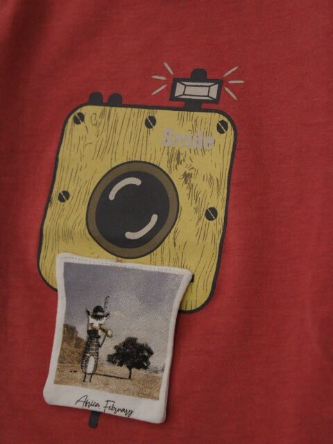 camiseta manga larga color teja