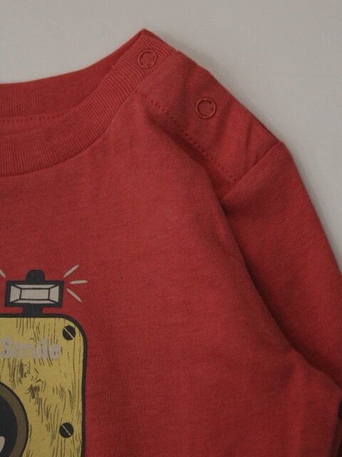 camiseta manga larga color teja