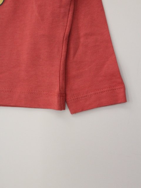 camiseta manga larga color teja