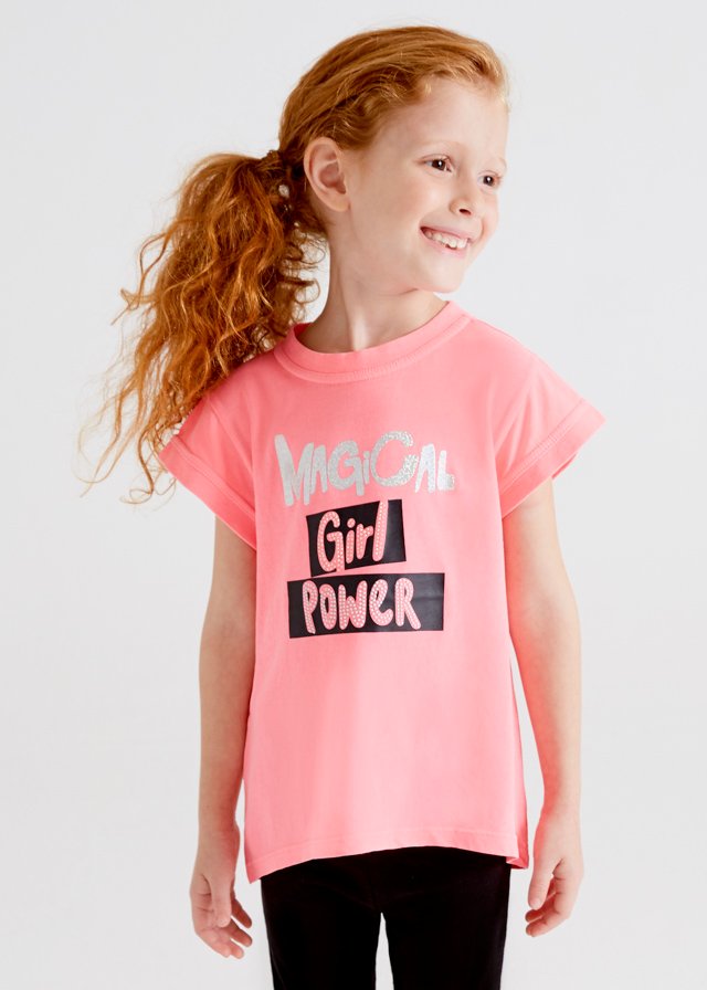 conjunto leggings corto camiseta rosa