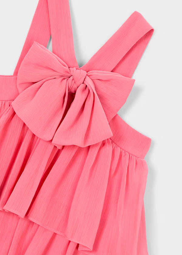 Vestido bambula volantes camelia