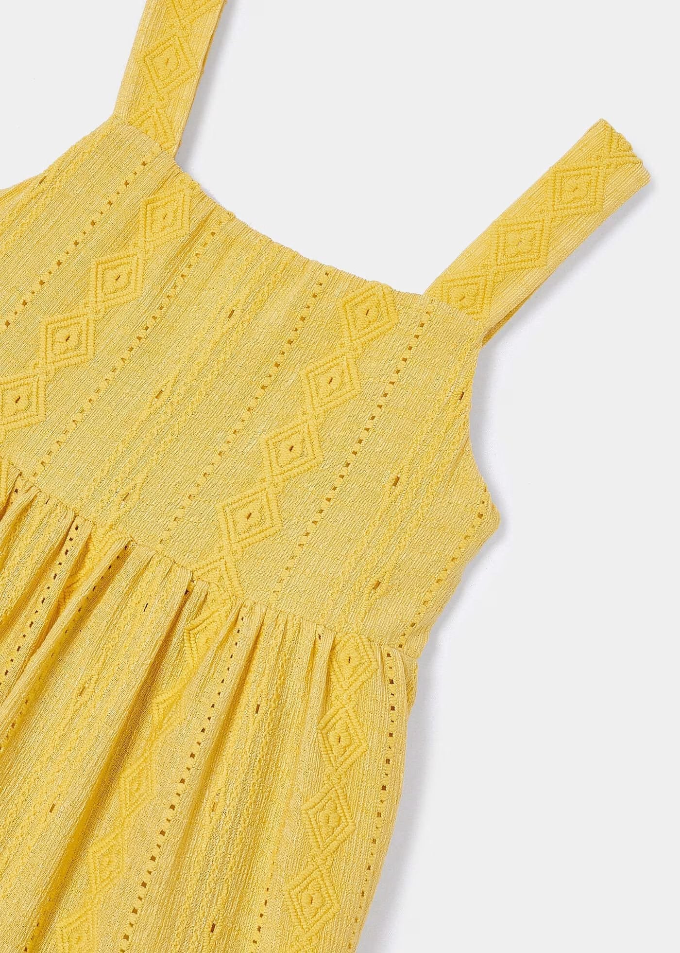 vestido olan color miel, mayoral