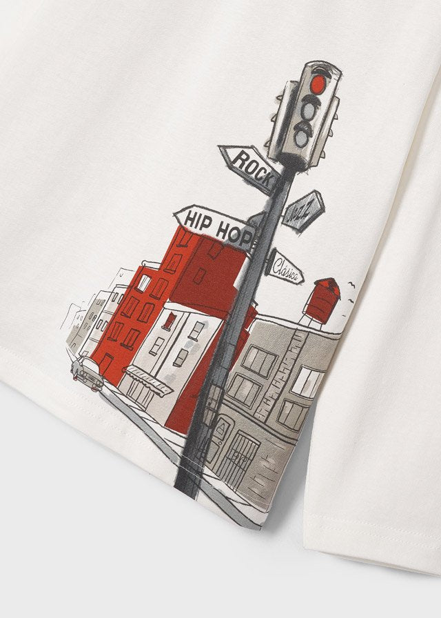 camiseta manga larga blanca